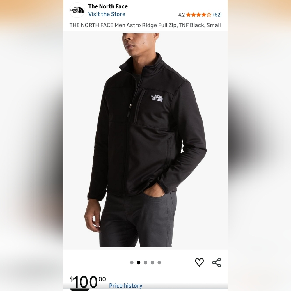 The North Face Men's Black Full-Zip Jacket